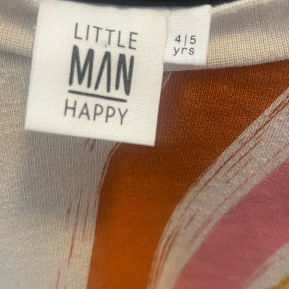 Little Man Happy 4-5 years Organic Cotton Unisex Slouchy Oversized Children’s - Picture 2 of 5